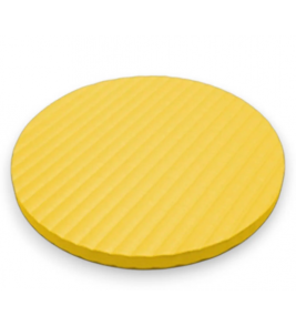 Assento redondo tx amarelo 35cmx20mm Evamax