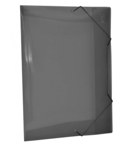 Pasta 1/2 oficio fina com elástico fume Acp