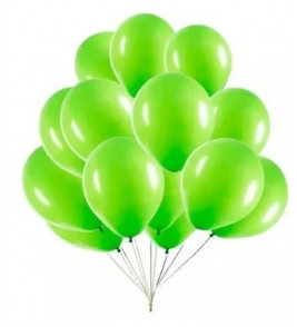 Balão liso 7 verde claro com 50 unidades Fest Ball