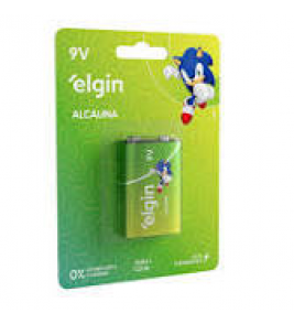 Bateria alcalina 9v dc01 6lr1 Elgin