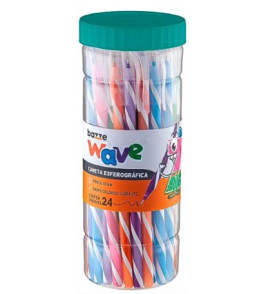 Caneta esferográfica wave cores 1.0mm Bazze
