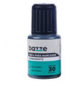 Tinta reabastecimento para marcador permanente preto 20ml Bazze