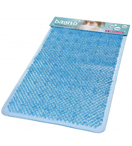 Tapete para banheiro pvc azul 65x36cm Primafer