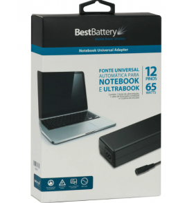 Fonte para note universal automático 65w com 12 conect Bestbatery
