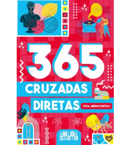 Livro 365 cruzadas nível fácil médio difícil Ciranda Cultural