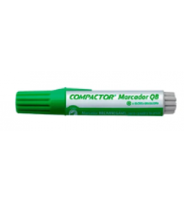 Marcador para quadro branco recarregável verde Compactor