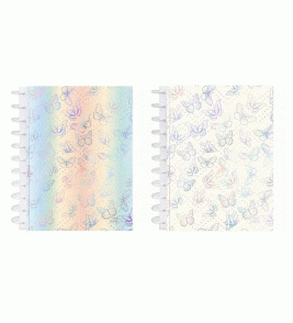 Caderno kitdisc 10 matérias 160 folhas magic wings universitário Kit