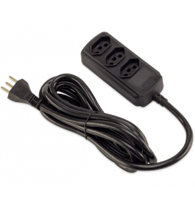 Extensão macho/fêmea 3t 3p bivolt 5 metros 20A Force Line