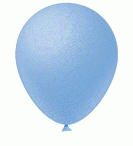 Balão liso 7 azul claro com 50 unidade Fest Ball