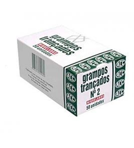 Grampo trancado n2 caixa com 50 unidades Acc