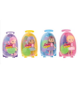Boneca perfumada mala pocket doll cores Pais e Filhos