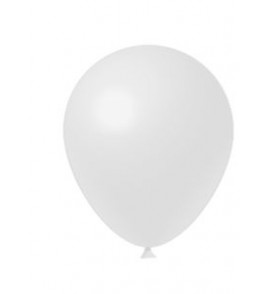 Balão liso 09 perolizado branco com 50 unidades Fest Ball