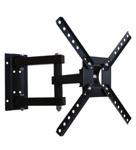 Suporte preto tri-articulado tv lcd 10 a 55 Brasforma