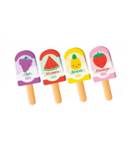 Borracha goma cores picolé com aroma das frutas