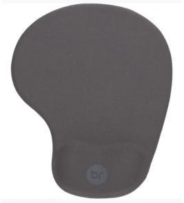 Pad mouse com apoio gel cinza Bright