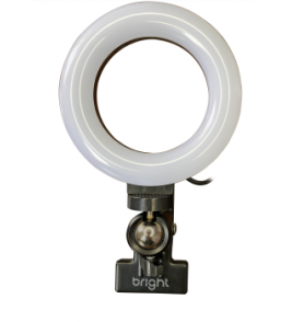 Ring light para pc com prendedor 3 tons usb preto Bright
