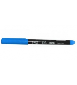 Caneta brush azul claro ponta pincel aquarelável Cis