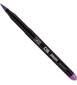 Caneta brush violeta ponta pincel aquarela Cis