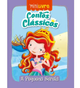 Livro história mini a pequena sereia Ciranda Cultural 