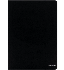 Pasta catalogo A4 preto com 10 envelopes 110A4bl Plascony