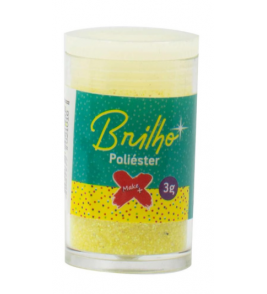 Glitter pó 3gr amarelo neon Make+