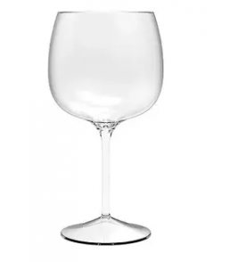 Taça para gin plástica transparente 600ml Ou