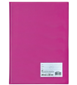 Pasta catálogo oficio com 4 colch pink 10 envelopes Dac