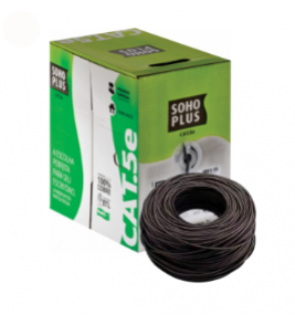 Cabo lan 4 pares categoria 5e sohoplus preto Furukawa