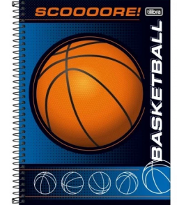Caderno espiral capa dura 10 matéria 160 folhas score universitário Tilibra