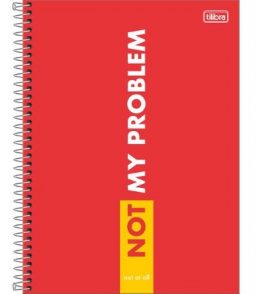 Caderno espiral capa dura 10 matérias 160 folhas 4fun universitário unid. Tilibra 