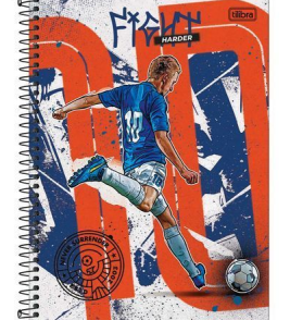 Caderno espiral capa dura 20 matérias 320 folhas do it universitário Tilibra
