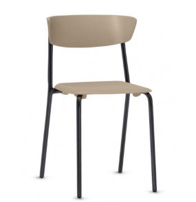 Cadeira fixa bit areia cor 53 ecc Frisokar