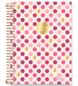 Caderno espiral capa dura 15 matérias 240 folhas double art coleg Cadersil
