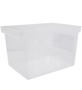 Caixa arquivo 0335h cristal larga para pasta suspensa Dello