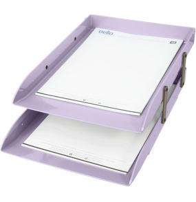 Caixa para correspondência dupla lilás pastel Dello