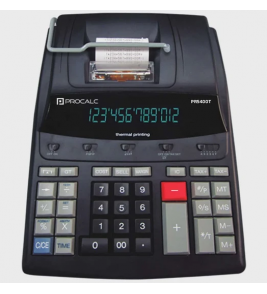 Calculadora com bobina pr5400t 12 dígitos térmica bivolt 5.6 linhas por segundo preta Procalc