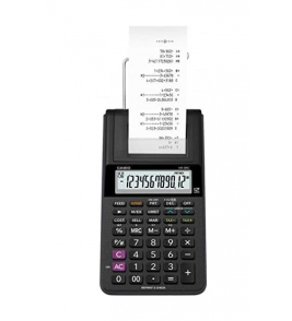 Calculadora com bobina hr-8rc 12 dígitos preta 2.0 linhas  Casio