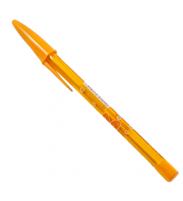 Caneta esferográfica jet lux laranja 1.0mm Compactor 