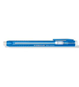 Caneta borracha branca retrátil azul mars Staedtler