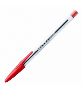 Caneta esferográfica economic vermelha 1.0mm Compactor