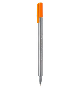 Caneta hidrográfica triplus fineliner laranja 0.3mm Staedtler