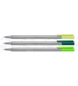 Caneta hidrográfica triplus fineliner verde 0.3mm Staedtler 