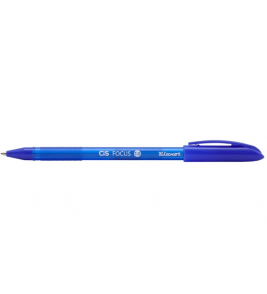 Caneta esferográfica focus azul 1.0mm Cis 