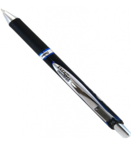 Caneta gel retrátil energel metal tip azul 0.7mm Pentel