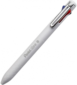 Caneta esferográfica retrátil izee 4 cores corpo branco 0.7mm Pentel