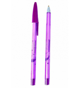 Caneta esferográfica jet lux lilás 1.0mm Compactor