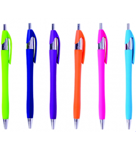 Caneta esferográfica velvetta cores 1.0mm Lyke