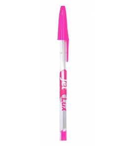 Caneta esferográfica jet lux rosa 1.0mm Compactor