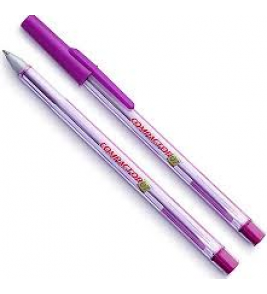 Caneta esferográfica violeta 0.7mm Brasil Compactor