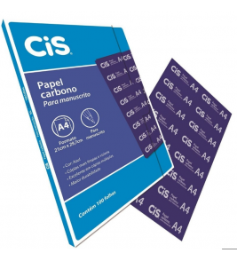Papel carbono 1 face azul Cis